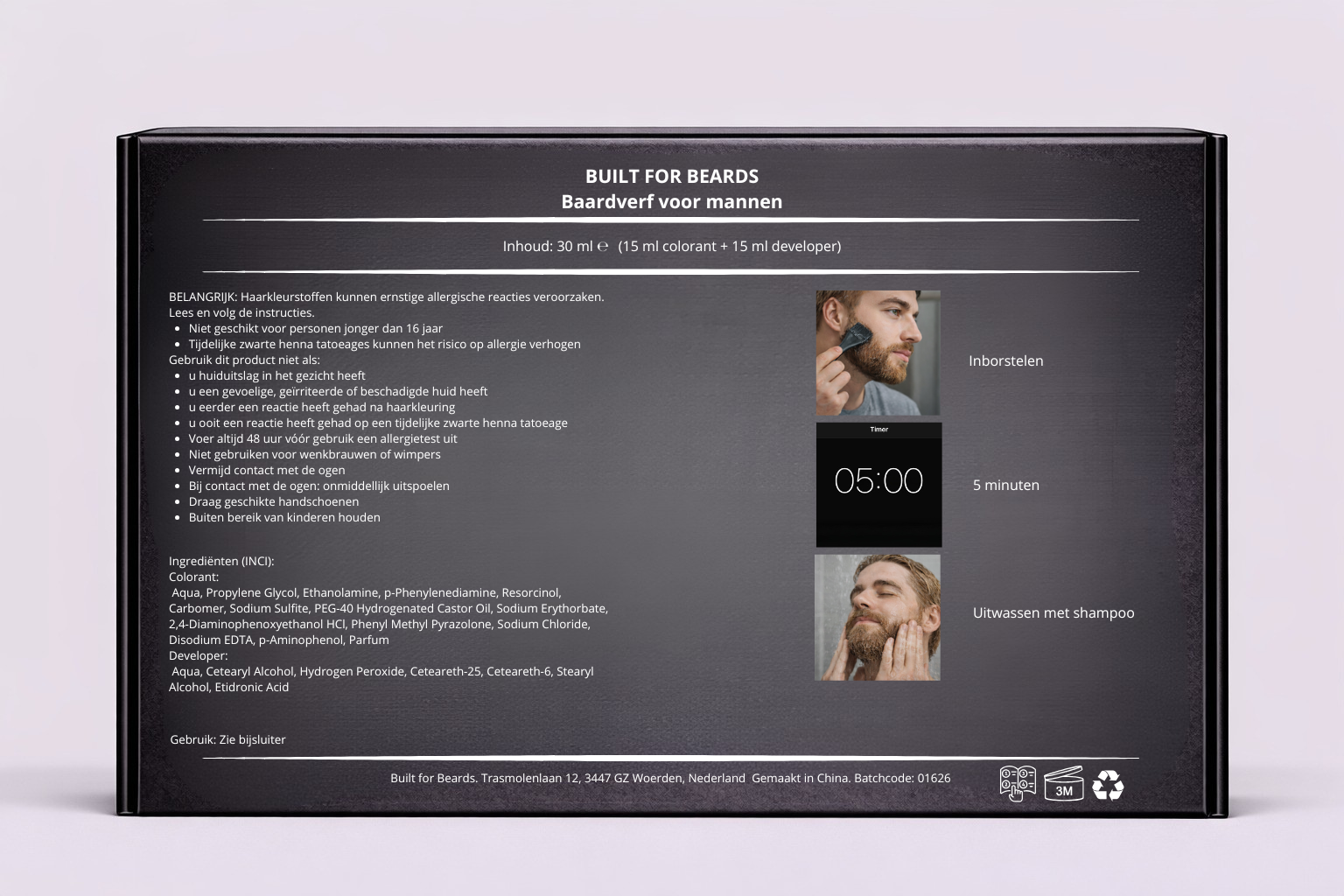 Built for Beards Medium Brown - Afbeelding 8